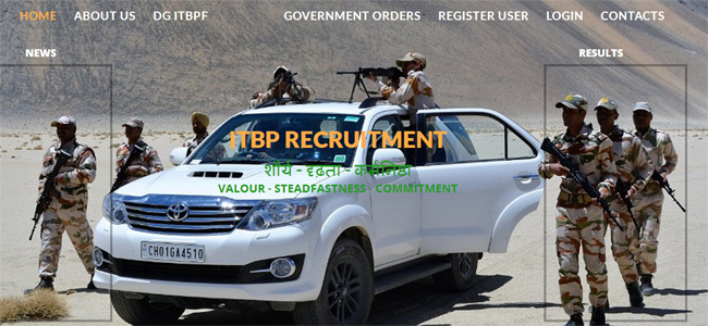 itbp recruitment