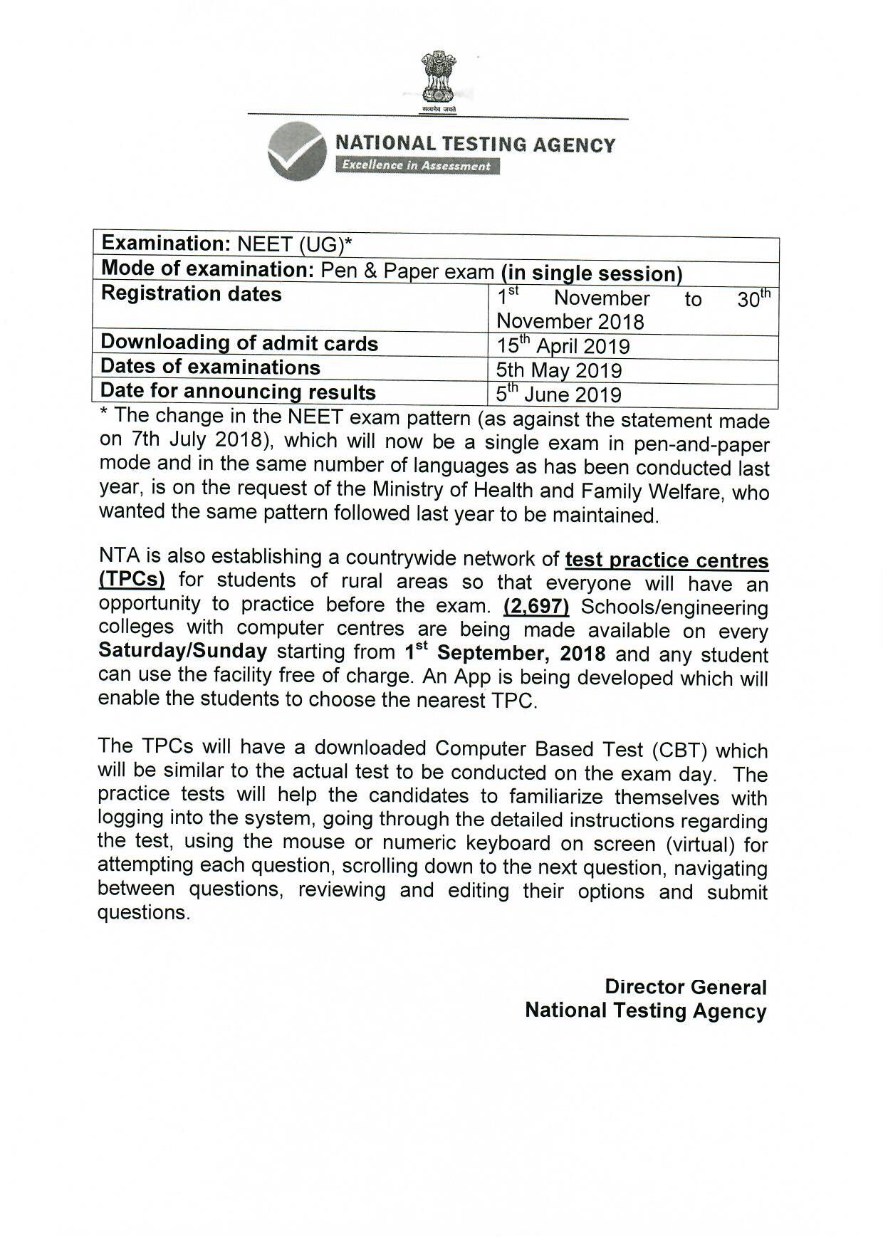 Nta exams