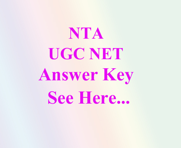 nta ugc net answer key