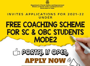 NEET, JEE, NDA, CDS, UPSC, Banking, SSC, CLAT, CAT, GATE, GMAT, SAT, Free Coaching, Ministry of Social Justice and Empowerment, free coaching in india, sc free coaching, obc free coaching