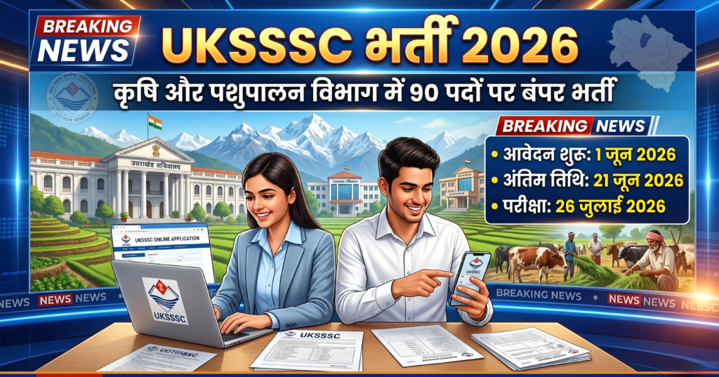 UKSSSC Recruitment 2026, Uttarakhand Govt Jobs, Samuh G Bharti Uttarakhand, Assistant Agriculture Officer Jobs, UKSSSC AAO Vacancy, Uttarakhand Samuh G Syllabus, सरकारी नौकरी 2026, उत्तराखंड कृषि विभाग भर्ती