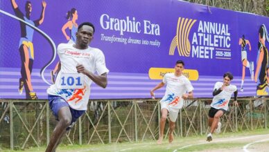 Graphic Era, Athletic Meet 2026, Dr Kamal Ghanshala, Sports News Dehradun, GEU, GEHU, Sneha Rana, Best Athletes, Student Achievement